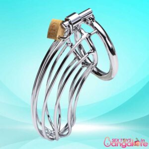 Stainless Steel Iron Wire Male Chastity Lock BDSM-016
