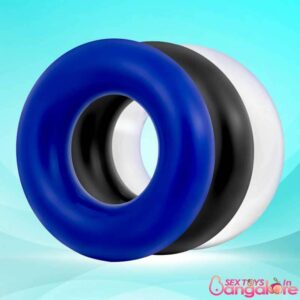 Stay Hard-Soft Stretchy Donut 3 Cockrings CR-019