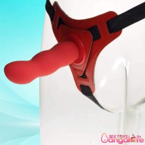 Red Deep Climax Strap On Dildo Realistic Penis Harness SO-020