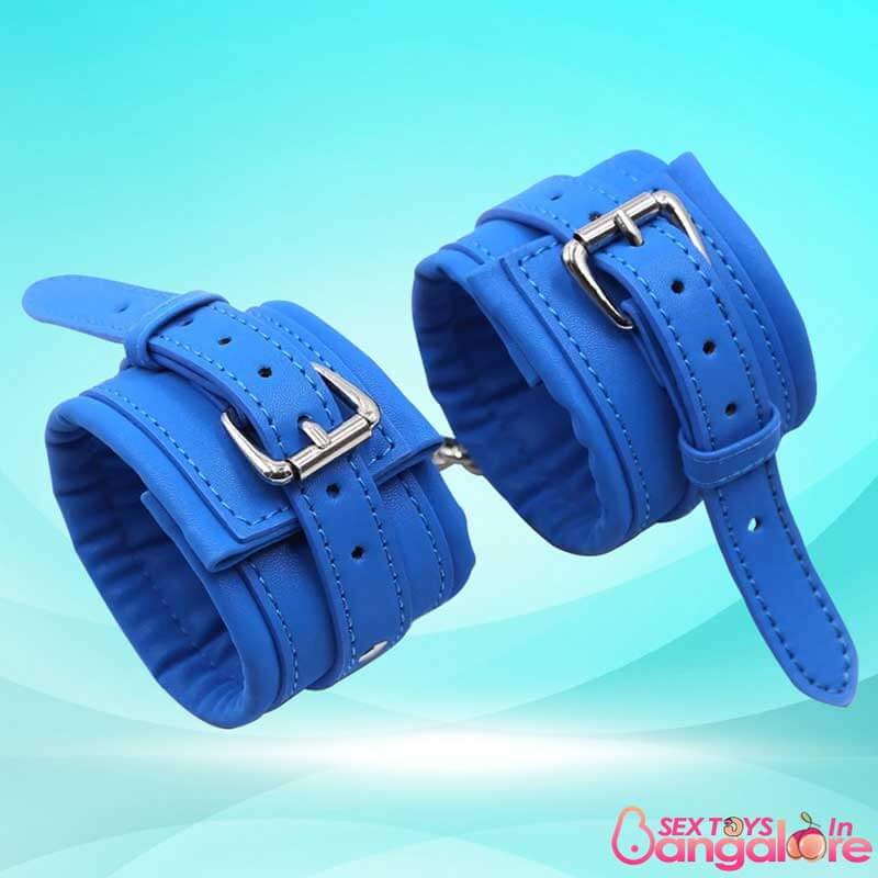 Premium Leather Naughty Nurse Wrist Cuffs Bondage Gear BDSM-021