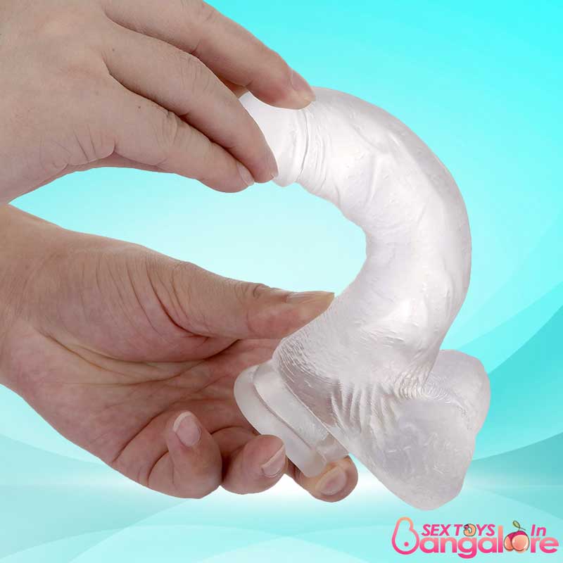 Crystal Jelly Dildo With Strong Suction Cup DNV-032