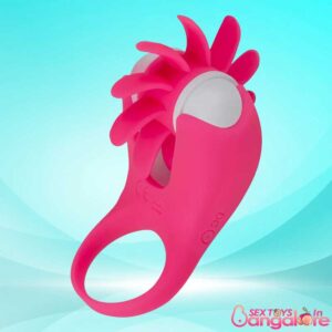 Silicone Tongue Cock Ring Vibrator CR-007