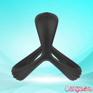Triangular Silicone Vibrating Cock Ring CR-024