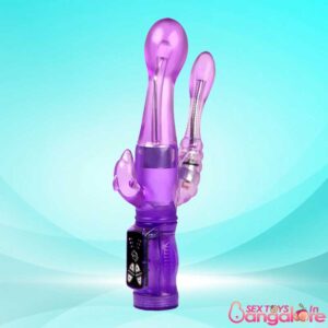 PRETTY LOVE Rotating Vibrating Rabbit With Anal Stimulator RV-050
